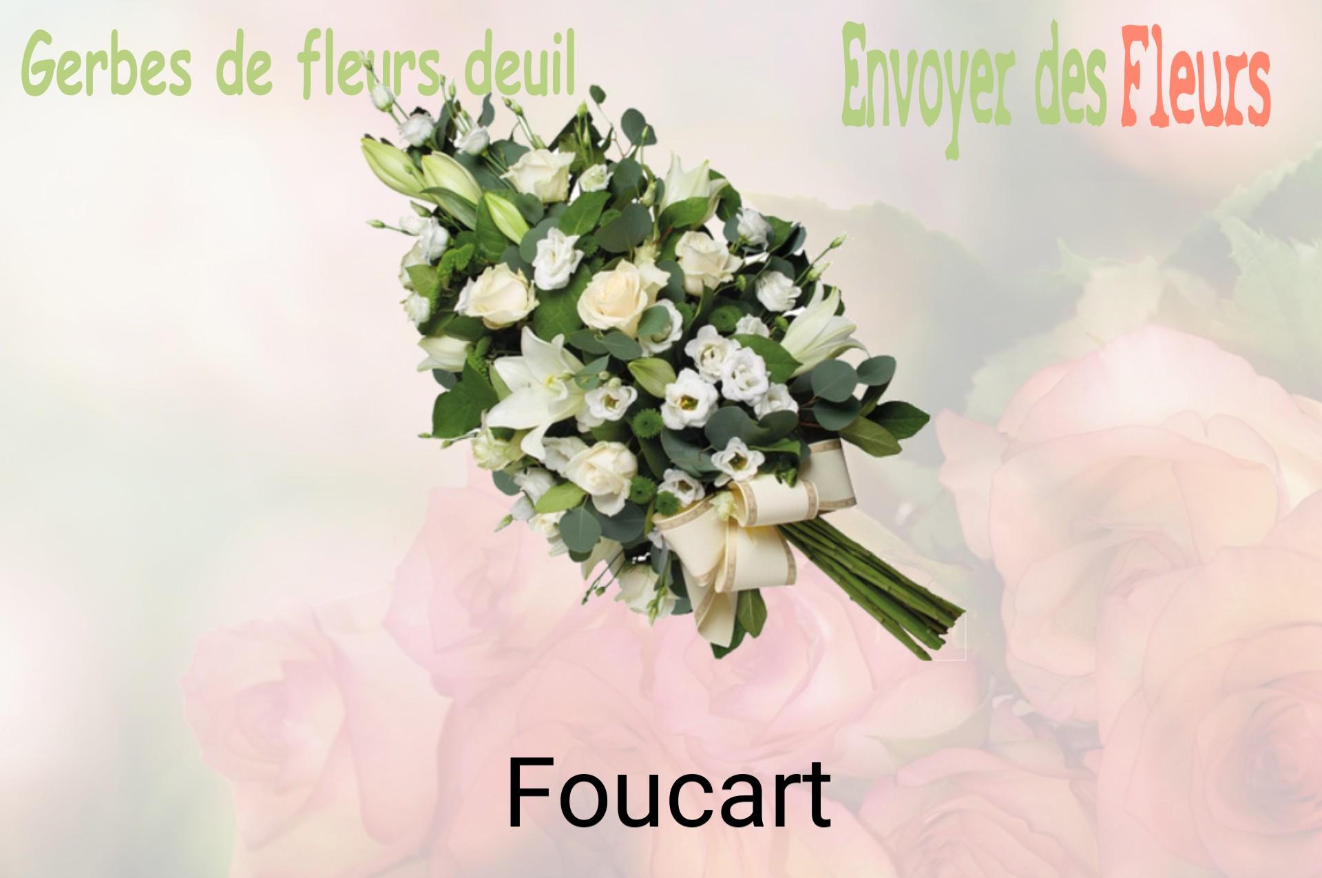 Gerbe de fleurs de deuil livrée à Foucart